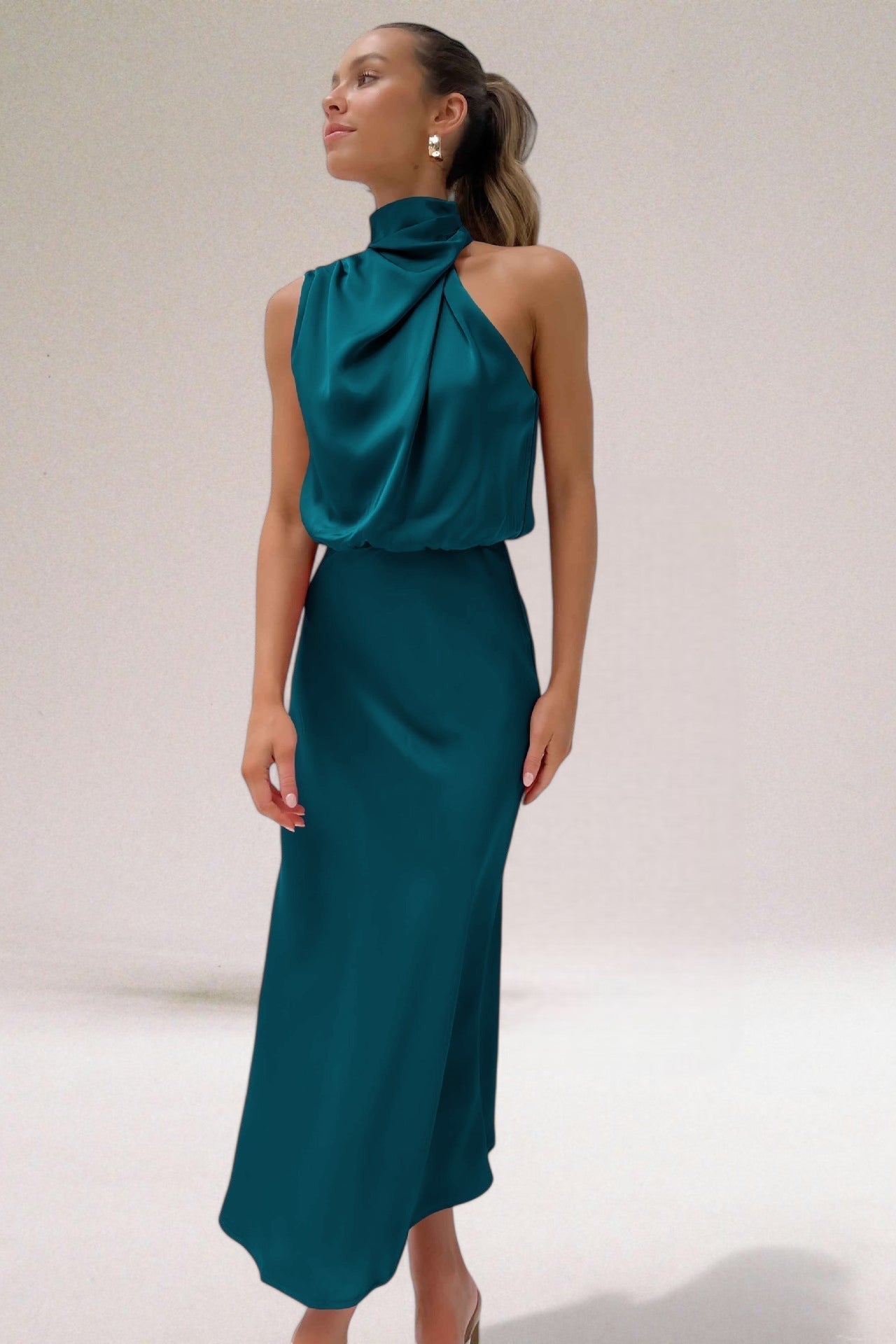 Van Elst Mode® | Satijnen Glamour Jurk