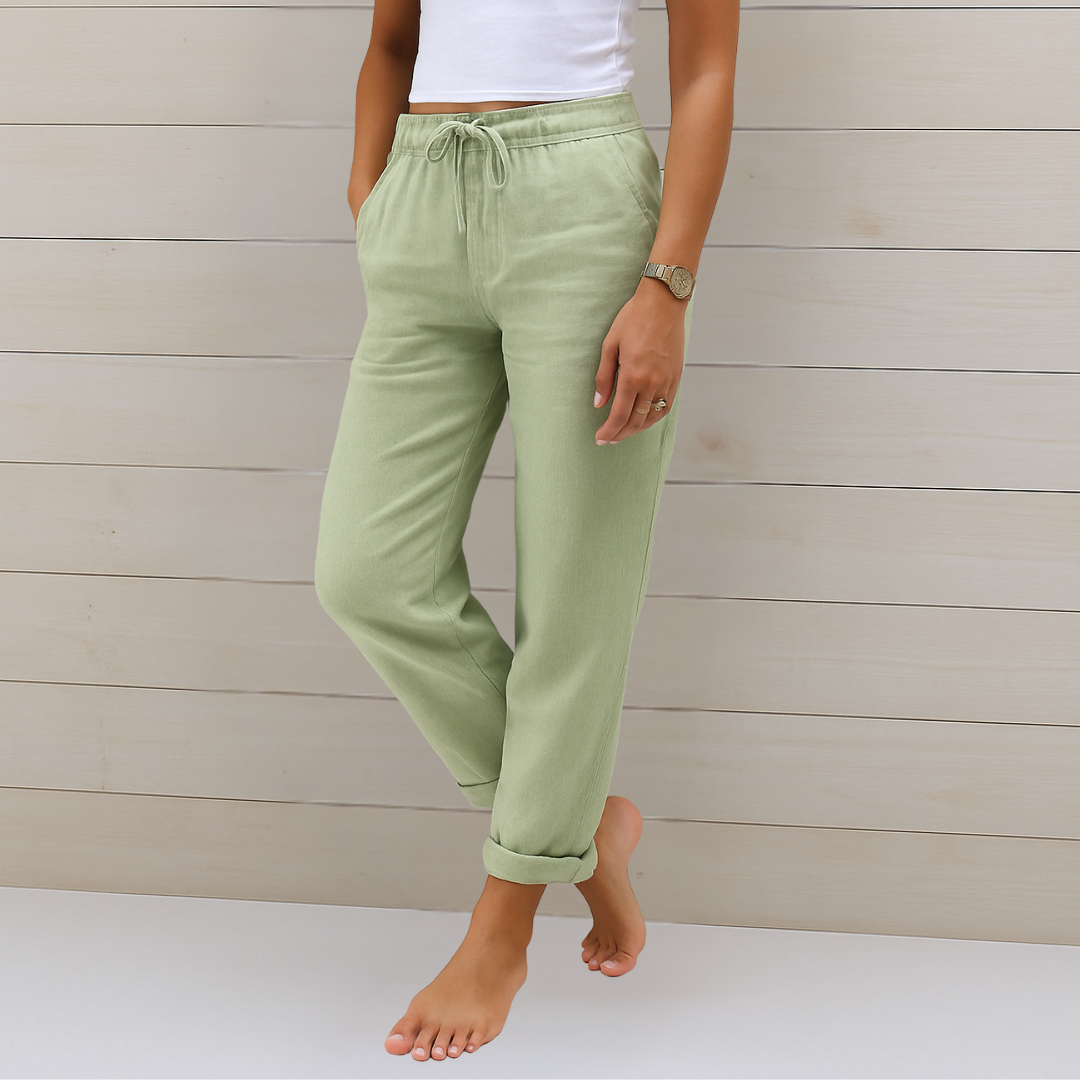 Van Elst Mode® | comfortabele ademende linnen stretchbroek