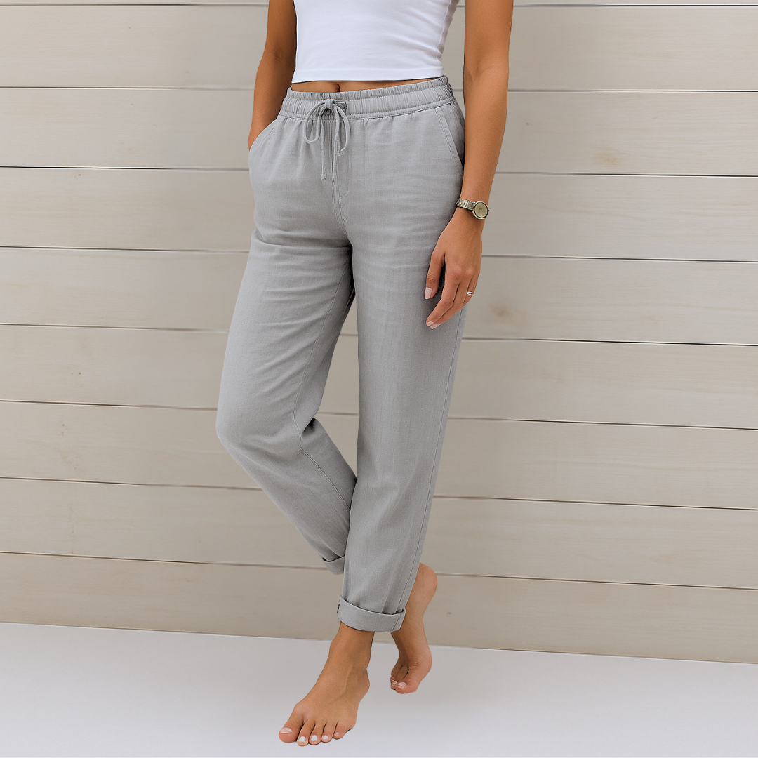 Van Elst Mode® | comfortabele ademende linnen stretchbroek
