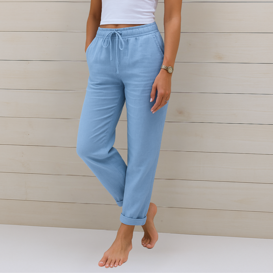 Van Elst Mode® | comfortabele ademende linnen stretchbroek