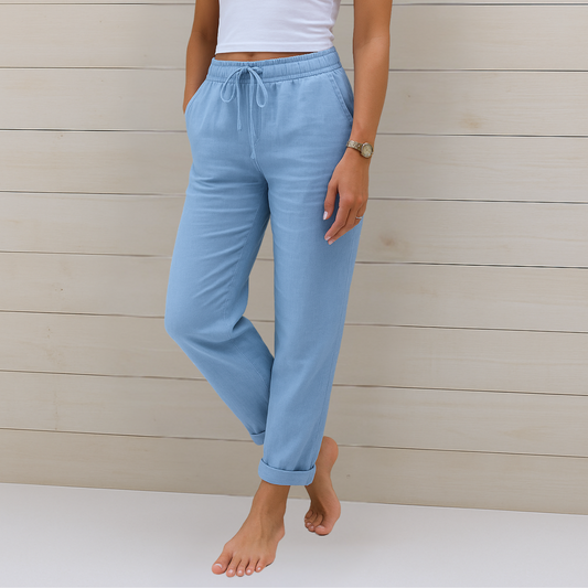 Van Elst Mode® | comfortabele ademende linnen stretchbroek