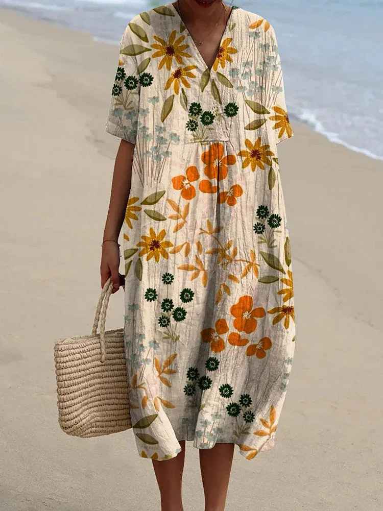 Van Elst Mode® | Zomerse bloemenprint jurk