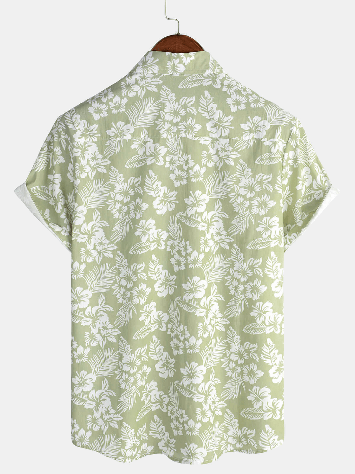 Van Elst Mode®| Hawaïblouse met korte mouwen en bloemenpatroon