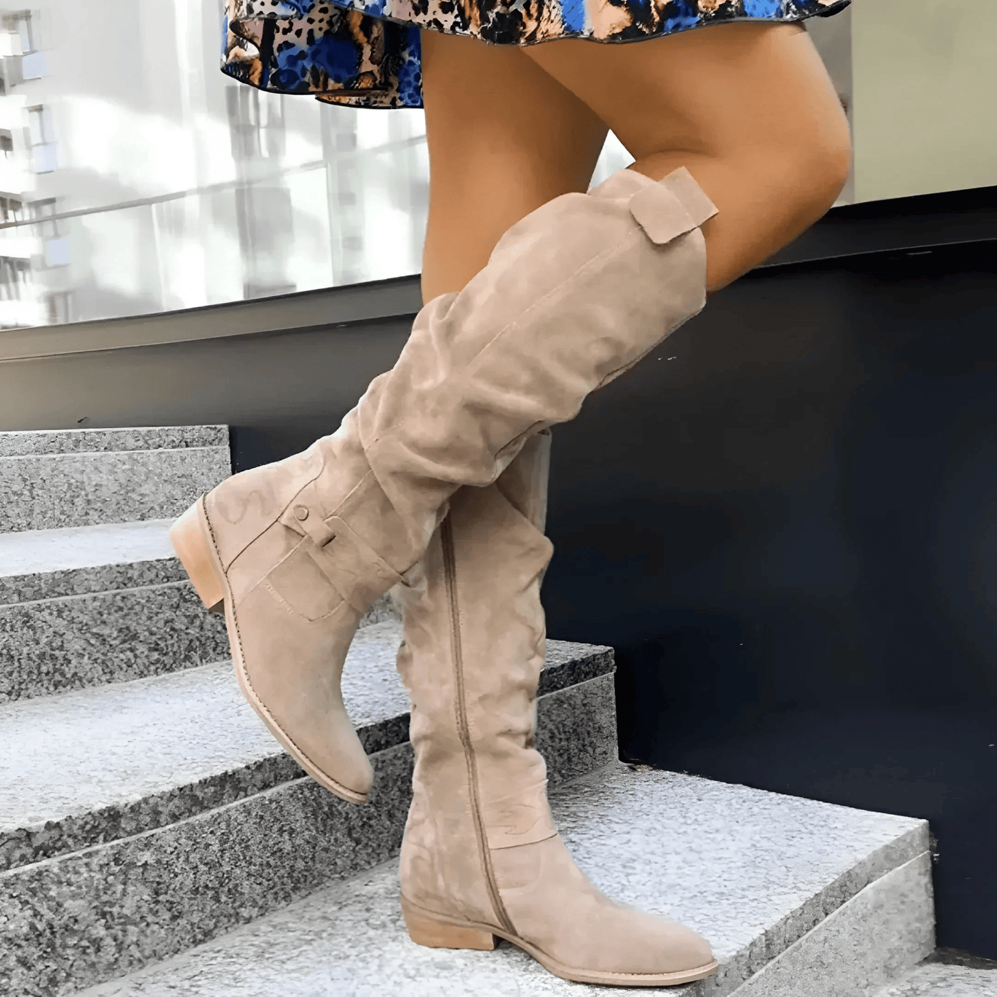 Van Elst Mode® | Stijlvolle Suède Knieboots