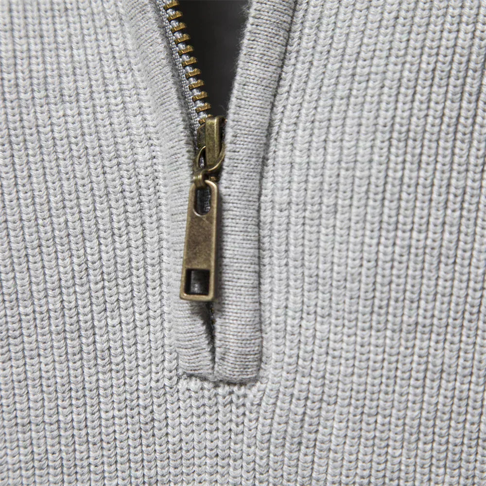 Van Elst Mode® | Gebreide Zip-Up Trui