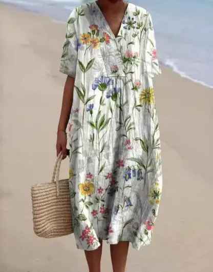Van Elst Mode® | Zomerse bloemenprint jurk