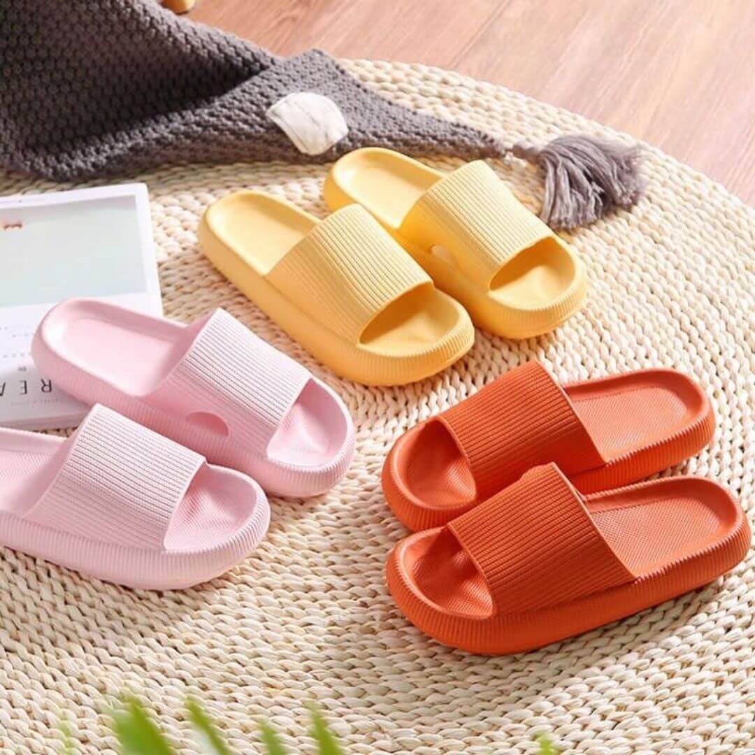 Van Elst Mode® | Floties Ultiem Comfort Slippers met Dikke Zool en Zachte Demping