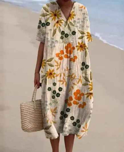 Van Elst Mode® | Zomerbries Geprinte Jurk