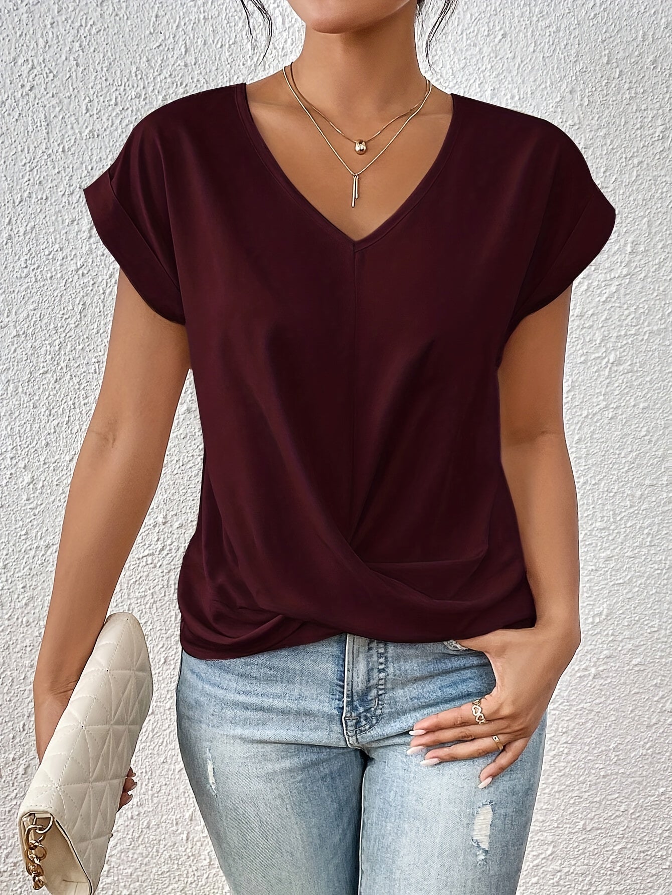 Van Elst Mode® | Comfortabel T-shirt met elegante halslijn (TIJDELIJK 1+1 GRATIS!)