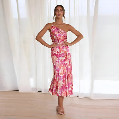 Van Elst Mode® | Elegante Maxi-jurk met Bloemenprint