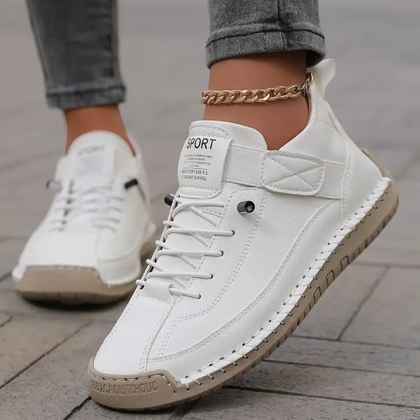 Van Elst Mode® | Orthopedische Sneakers met Brede Neus | Licht & Comfortabel