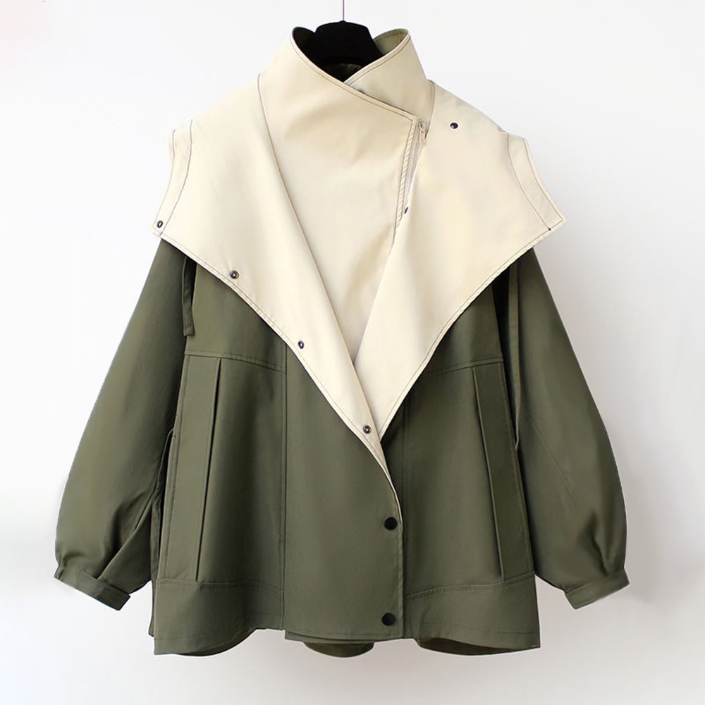 Van Elst Mode® | Moderne Tweekleurige Trenchcoat
