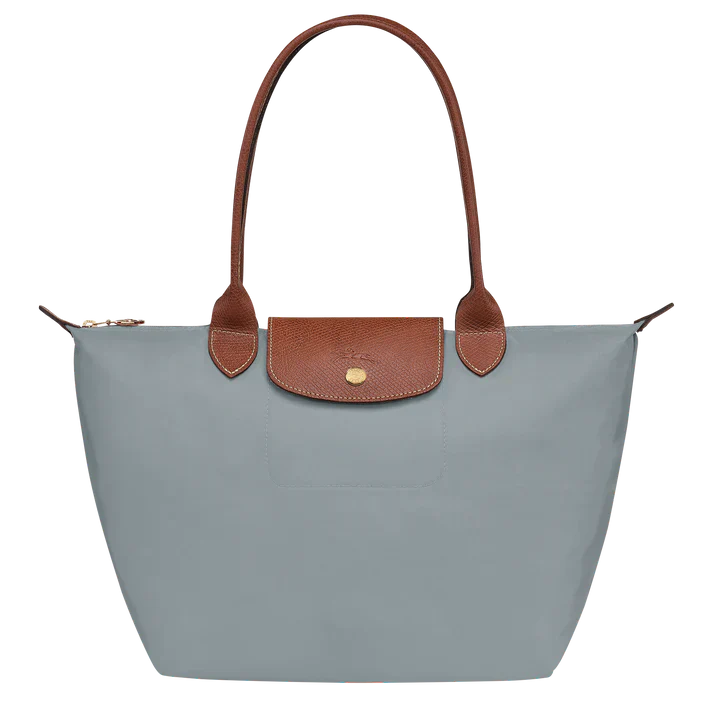Longchamp - Medium Le Pliage Tote, Staal