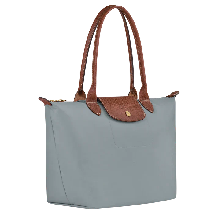 Longchamp - Medium Le Pliage Tote, Staal