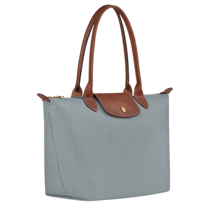 Longchamp - Medium Le Pliage Tote, Staal