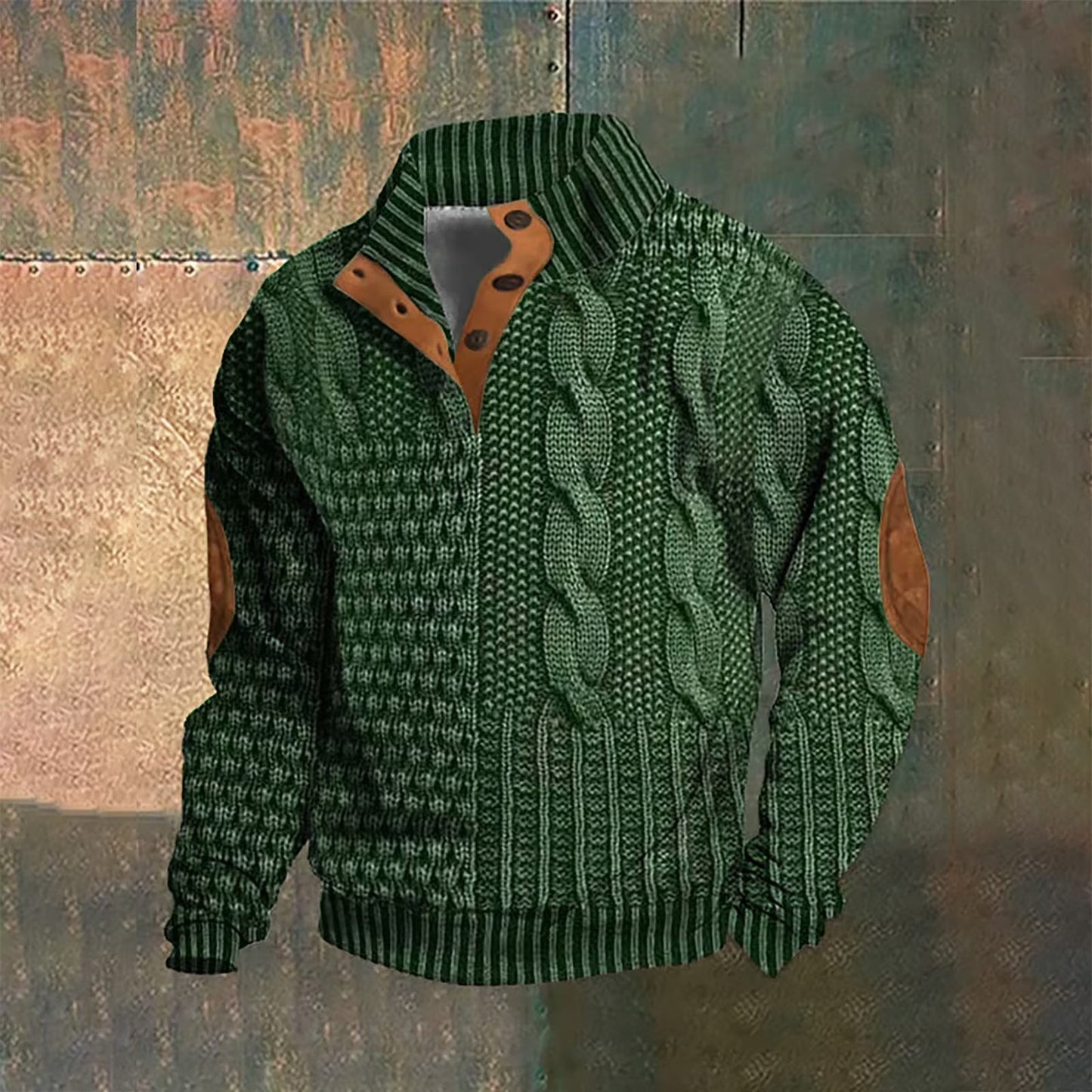 Van Elst Mode®| Wollen Trui met knoopsluiting