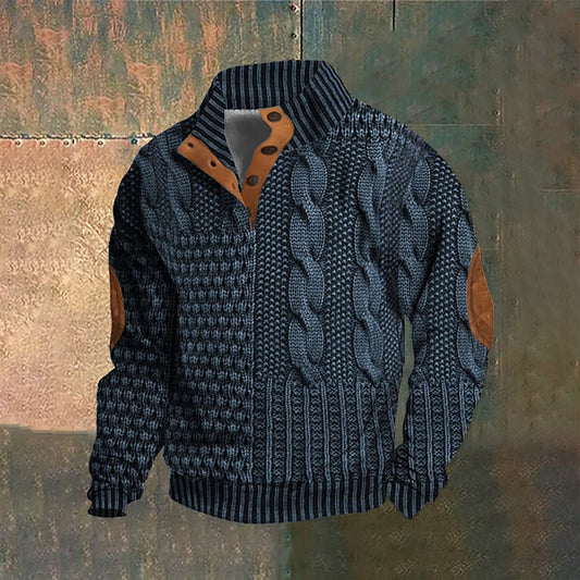 Van Elst Mode®| Wollen Trui met knoopsluiting