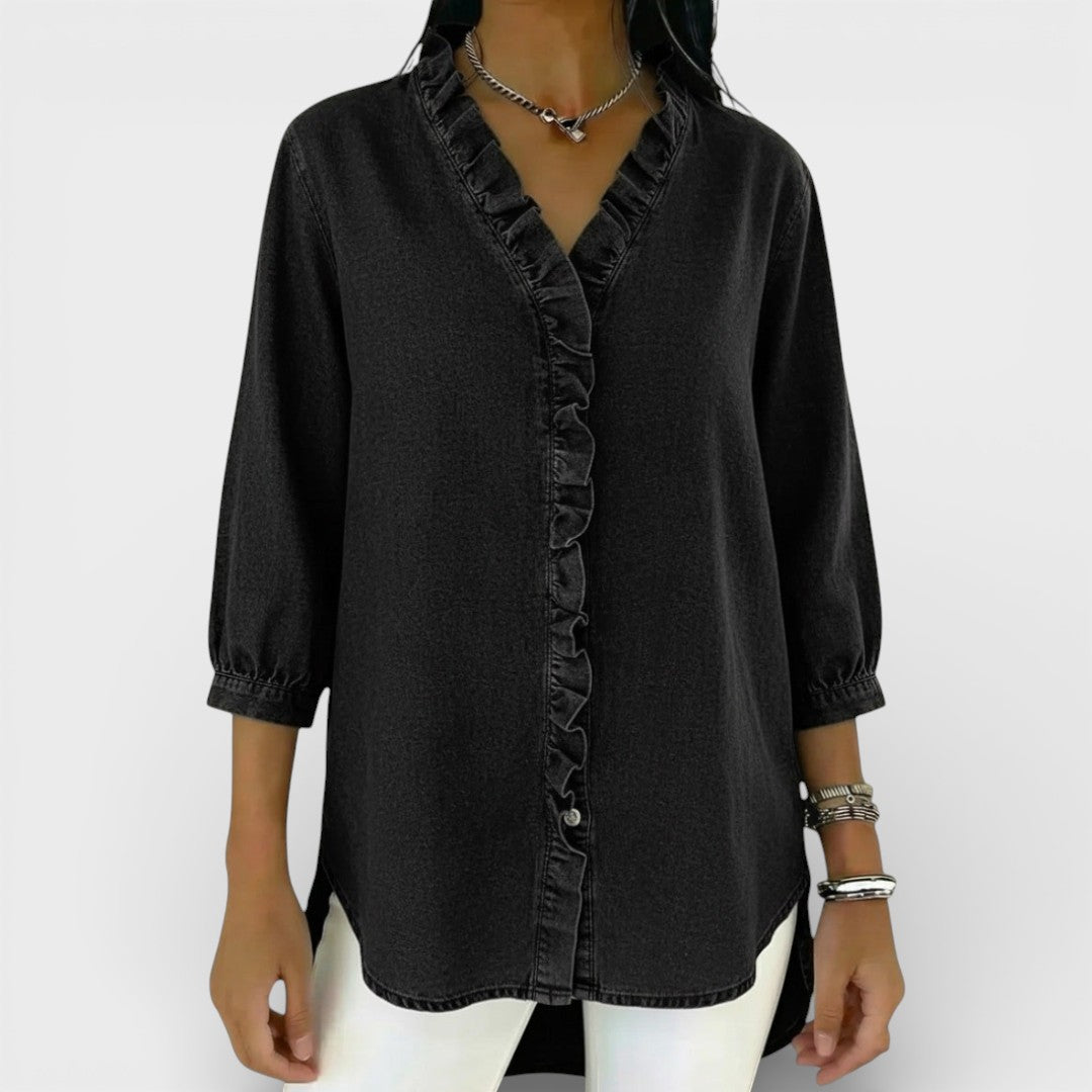 Van Elst Mode® | Elegante blouse met ruffles