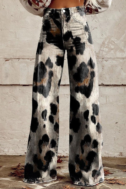 Van Elst Mode®| Boho Vintage Broek met Chic Print