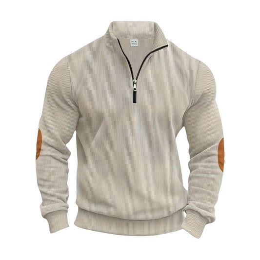 Van Elst Mode® | Modieuze trui met halve rits