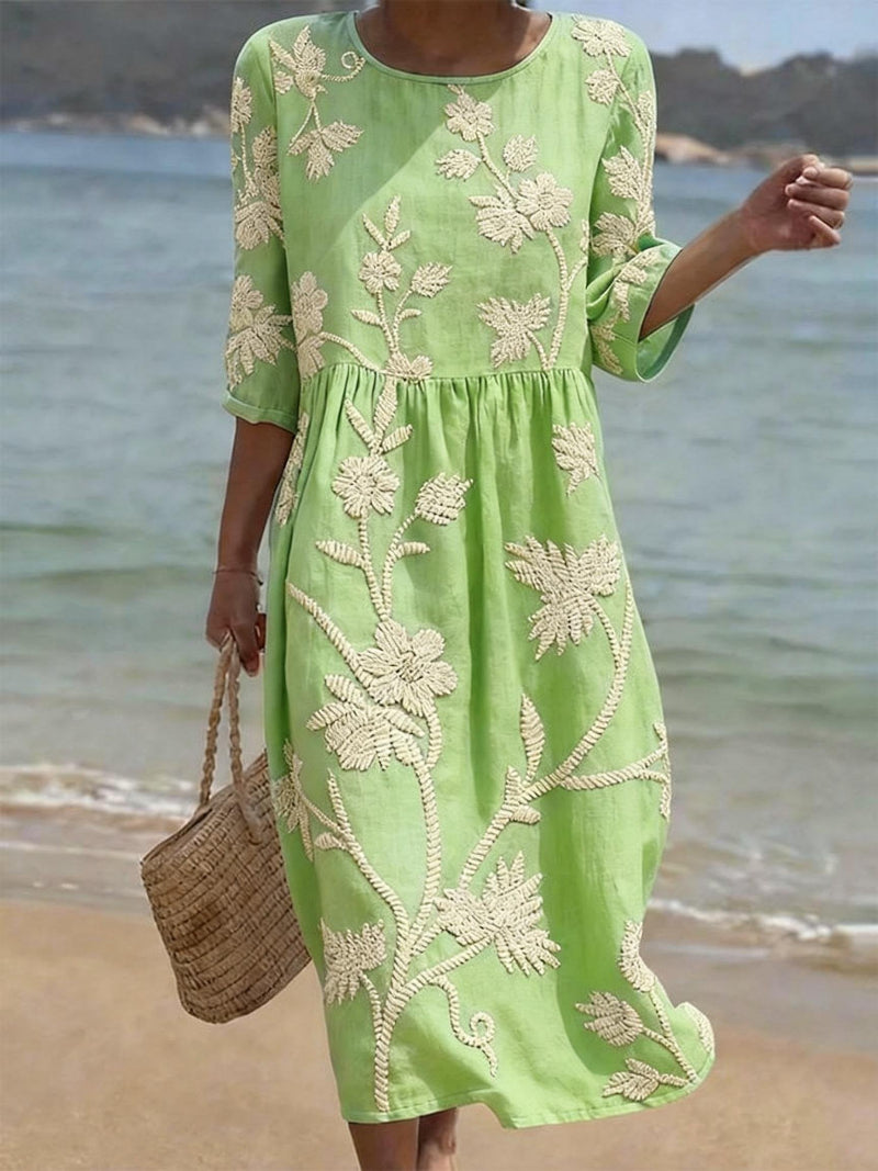 Van Elst Mode® | Comfortabele zomer jurk met bloemenprint