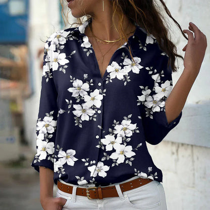 Van Elst Mode® |MODIEUS BEDRUKTE BLOUSE