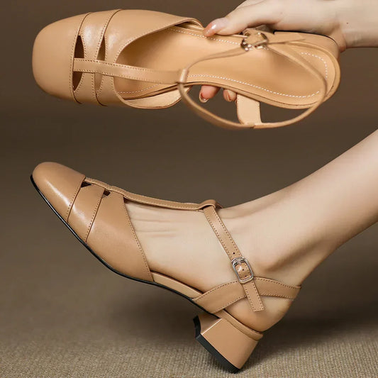 Van Elst Mode®| Vlechtleren Ballerina's