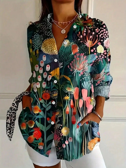 Van Elst Mode® | Kleurrijke blouse met speelse print