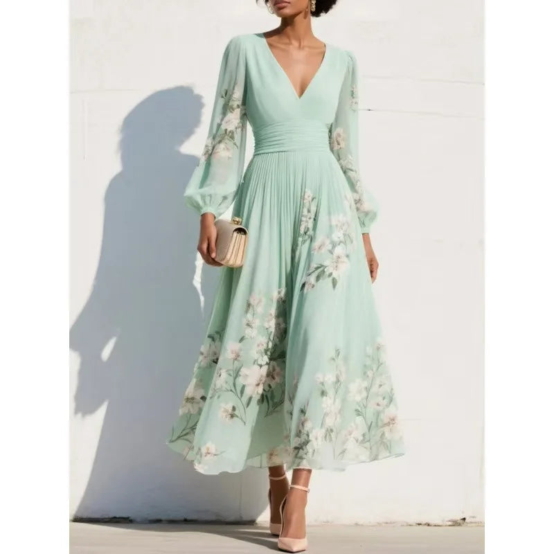 Van Elst Mode® | Elegante dames jurk met bloemen print
