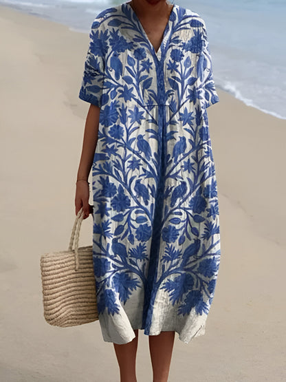 Van Elst Mode® | Zomerse bloemenprint jurk