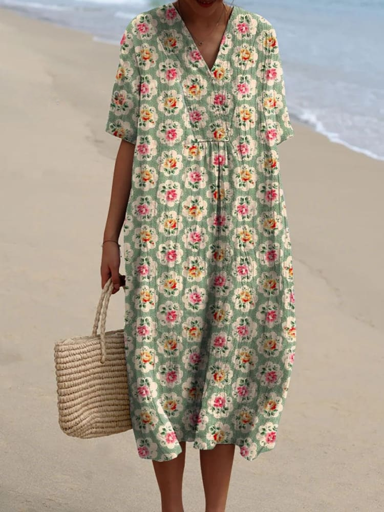 Van Elst Mode® | Zomerse bloemenprint jurk