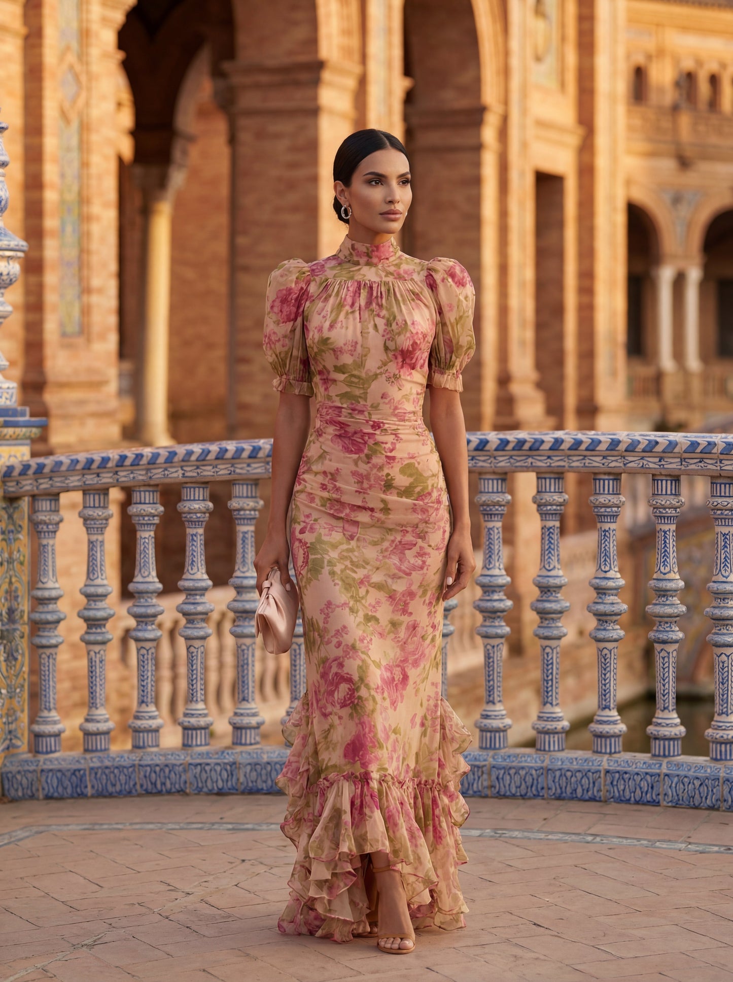 Van Elst Mode® | Elegante stralende dames jurk