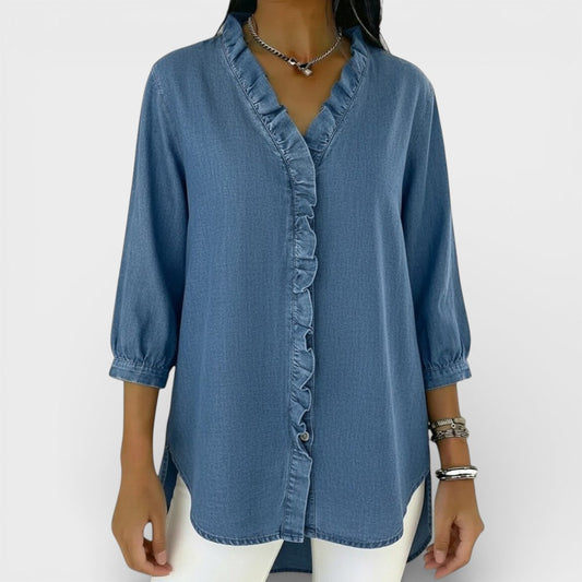 Van Elst Mode® | Elegante blouse met ruffles