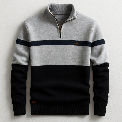 Van Elst Mode® | Tijdloze trui met kwart-rits