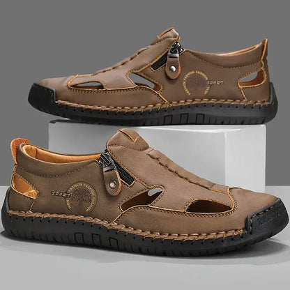 Van Elst Mode® | Leren Zomer Sandalen