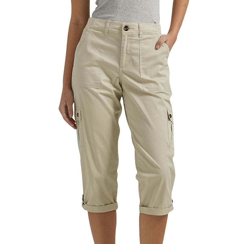 Van Elst Mode®| Capri Broek met Meerdere Zakken en Comfortabele Pasvorm voor Maximale Bewegingsvrijheid