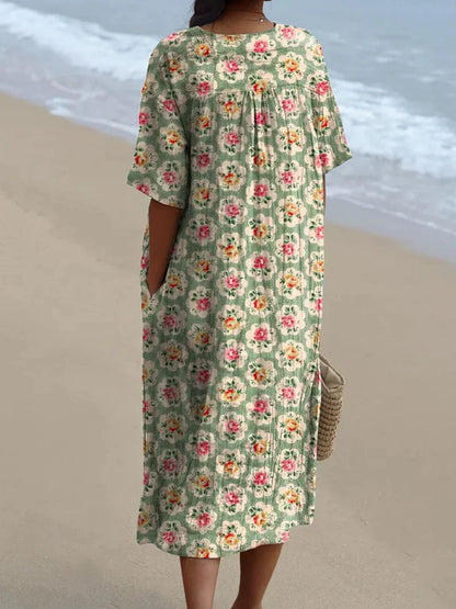 Van Elst Mode® | Zomerse bloemenprint jurk